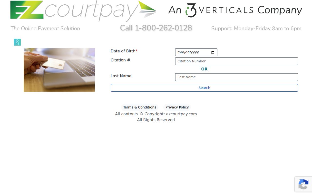 Alma EZCourtPay ticket lookup